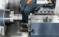Máquina CNC Industrial YH25, Fresadora de Giro de Tornillos Totalmente Automática para Producción de Tornillos sin Fin, Torno de Fresado