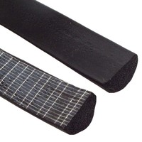 Bande d'étanchéité en mousse de caoutchouc EPDM autocollante en forme de D, semi-circulaire, noire, personnalisable, pour distribution électrique en Chine