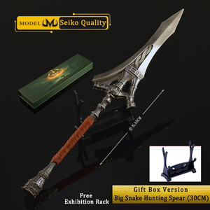 Anillo de Elden de 30cm, lanza de caza de serpiente grande, aleación de Zinc de Metal completo, decoración de escritorio coleccionable, juego periférico, regalo para niño, accesorios para armas - Product Image 5