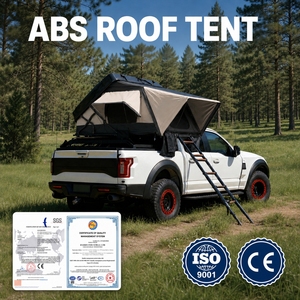 Carpa de techo XINQI para las cuatro estaciones, de aluminio con estructura de nido de abeja, ABS rígido, para 2-3 personas, tela Oxford 420D, para camping en coche, apertura rápida automática. - Product Image 1