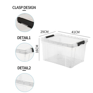 Chất Lượng Cao Jmst101 Đa Chức Năng Nhựa Trong Suốt Lưu Trữ Hộp 66L Lớn Stackable Rõ Ràng Nhựa Lưu Trữ Hộp Với Xử Lý - Product Image 3