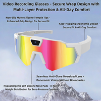 Gafas de Sol con Cámara Deportiva Inteligente, HD 1080P, Resistentes al Agua IPX-6, Control por Aplicación, para Ciclismo al Aire Libre