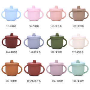 Vasos de silicona para niños con tapa a prueba de fugas, calibre estándar, para uso doméstico de 6 meses o más - Product Image 3