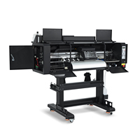 Imprimante numérique DTF tout-en-un 24 pouces pour films PET, machine d'impression textile pour T-shirts 60 cm avec doubles têtes d'impression I3200 automatiques