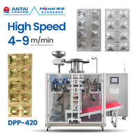 Machine d'emballage entièrement automatique pour comprimés et pilules, avec bande de feuille d'aluminium double face souple, machine d'emballage anti-lumière