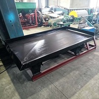 Équipement minier à fonctionnement facile : Table vibrante pour l'or, séparateur gravimétrique, concentrateur de minerai, contrôle PLC, 220 V 380 V