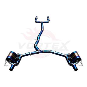 ระบบท่อไอเสียแบบ Catback วาล์ว Vortex Blue Burnt Titanium สำหรับ Mercedes-AMG C43 C400 W205 3.0T V6 ปี 2016-2023 ชุดแต่งท่อ - Product Image 1