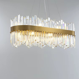 Lustres modernes de luxe en cristal K9, cristal inoxydable, décoration d'intérieur, hôtel, luminaire suspendu <span class=keywords><strong>doré</strong></span> - Product Image 4