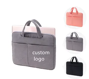 2024 Wholesale Custom 13/14/15/15.6 Inch Portable Waterproof Canvas Laptop Bag For Men Women Manufacturer Oem Computer Bag