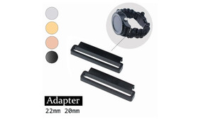 Adaptateur de connecteur de bracelet de montre en métal en acier inoxydable 316l 18mm 20mm 22mm pour <span class=keywords><strong>Fibit</strong></span> Versa pour Samsung Galaxy Watch 4 5 - Product Image 4