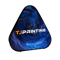 Support d'affichage imprimé horizontal pour extérieur, publicité personnalisée pour le golf, salon professionnel, bannière promotionnelle pliable, support de bannière pop-up en forme de A
