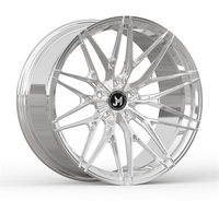 Para BMW 540i 20 pulgadas 5x112 cepillo pulido fino ruedas de coche forjadas monobloque doradas
