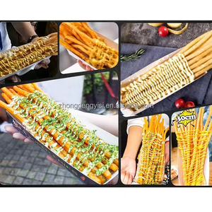 Manual Long French Fries Maker 20-30CM Dough Chips Squeezer Aluminum Alloy <b>Machine</b> for Corn Potato Dough Extruder - Product Image 6