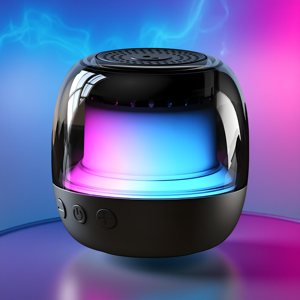 Xách tay 5W RGB Mini <span class=keywords><strong>Speaker</strong></span> với loa siêu trầm dễ thương ngoài trời bass âm thanh rạp hát tại nhà bầu không khí ánh sáng sẵn sàng đóng gói quà tặng - Product Image 1