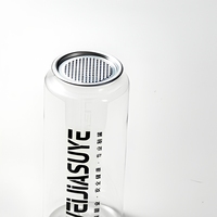 Source Factory Boîte de liquide en plastique transparent de qualité alimentaire de 650ml avec couvercle facile à tirer/déchirer, prenant en charge la personnalisation personnalisée