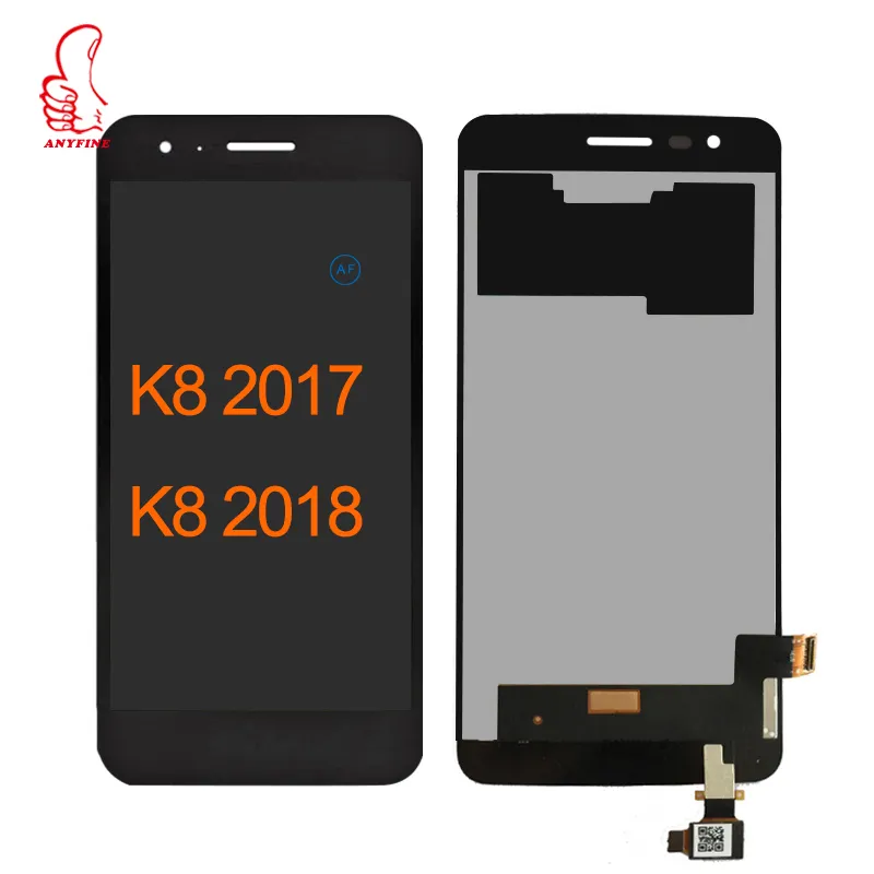 100% Tseted एलसीडी एलजी के लिए K8 LTE K350 K350N K350E K350DS टच स्क्रीन Digitizer एलसीडी डिस्प्ले विधानसभा प्रतिस्थापन