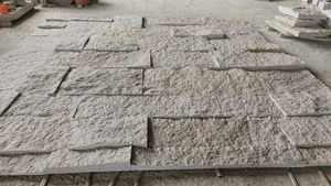 आंतरिक ब्लॉक त्वचा सुविधा दीवार पत्थर, सतह प्राकृतिक विभाजन बेज ग्रेनाइट मोटी सुविधा दीवार पत्थर ब्लॉक, बेज रॉक दीवार पत्थर - Product Image 3