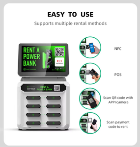 Ce chứng nhận di động ngoài trời ngân hàng điện nhanh chóng sạc điện thoại di động Powerbank Máy bán hàng tự động chia sẻ cho thuê Bộ sạc trạm - Product Image 2