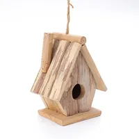 Hochwertige Vogelhaus-Kits für Jugendliche Außerhalb hängendes Vogelhaus Mountain Chestnut Wooden Bird house