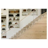 Balustrade en verre de style minimaliste, garde-corps transparent résistant à la corrosion pour la protection des patios extérieurs