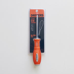 Tournevis à double tête en acier au vanadium 6x100mm, magnétique, cruciforme et plat, outil domestique en chrome vanadium - Product Image 3