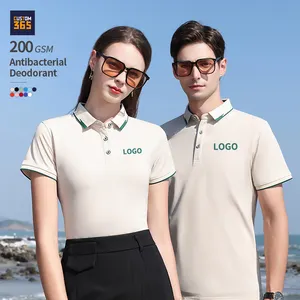 200 Gsm Anti bakterielles Deodorant Sommerkleid ung Hochwertige beliebte Golf Shirt T-Shirt Benutzer definierte Herren Polo T-Shirts