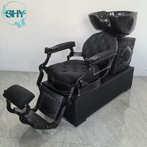 Estación de champú de salón <span class=keywords><strong>antiguo</strong></span> de alta calidad profesional, silla de champú, silla lavadora, silla para lavar el cabello con cuenco - Product Image 2