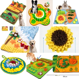 Tapis de recherche olfactive pour <span class=keywords><strong>chien</strong></span> en feutre, jouet puzzle interactif, mangeoire lente, enrichissement pour animaux, multicouche, antidérapant, conception d'entraînement - Product Image 1