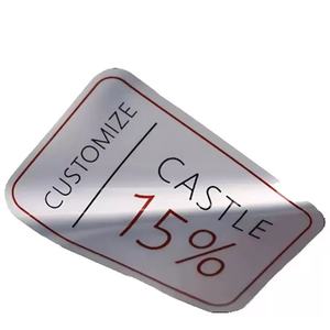 Etiquetas adhesivas frágiles para el cuidado de la piel, etiquetas transparentes de marca privada - Product Image 2