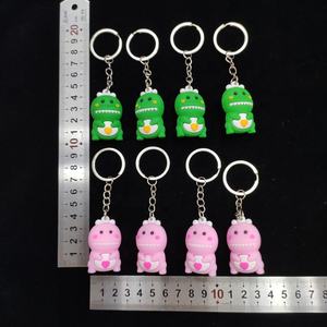 Venta al por mayor <span class=keywords><strong>3D</strong></span> PVC Material lindo dinosaurio estatuilla llavero juguete para 2 pulgadas cápsula expendedora - Product Image 5