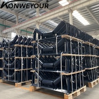 GB High Strength Low Vibration 35 Degree Troughing Idler untuk Pabrik Batubara, Semen, dan Agregat