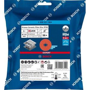 BOSCH - 2608621822 X-LOCK Expert R782 Prisma Disque fibre céramique-EAN 4059952538457 ABRASIVES - Product Image 3
