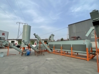 Sécheuse centrifugeuse automatique 2 en 1 pour le séchage des déchets plastiques, capacité 500 kg/h, efficacité de séchage 98%, acier au carbone