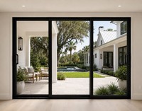 Fenêtres à battants en aluminium à double vitrage, isolées thermiquement et insonorisées, pour projets de villas personnalisées CBMmart