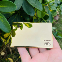 Carte NFC RFID en acier inoxydable plaqué or 24 carats de luxe pour cartes VIP/affaires, carte cadeau dorée