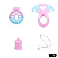 FRRK Dispositif de chasteté coloré Sissy ABS inversé et allongé, ceinture ajustable, confortable à porter, pour l'entraînement à l'abstinence masculine, jouets sexuels