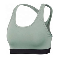 Sujetador deportivo acolchado ligero y transpirable para mujer, top de yoga, gimnasio, fitness, elástico en cuatro direcciones, de secado rápido, espalda cruzada, antibacteriano