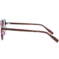 Monture de lunettes Borregls multicolore en acétate, forme irrégulière, pour femme, style vintage, lunettes rondes, lunettes optiques de haute qualité, 19391