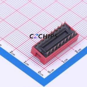 DS-09-R-T DIP Switch Through hole Component (THT) Switch Single Pole Single Throw 9-Bit 2.54mm 25mA - Product Image 2