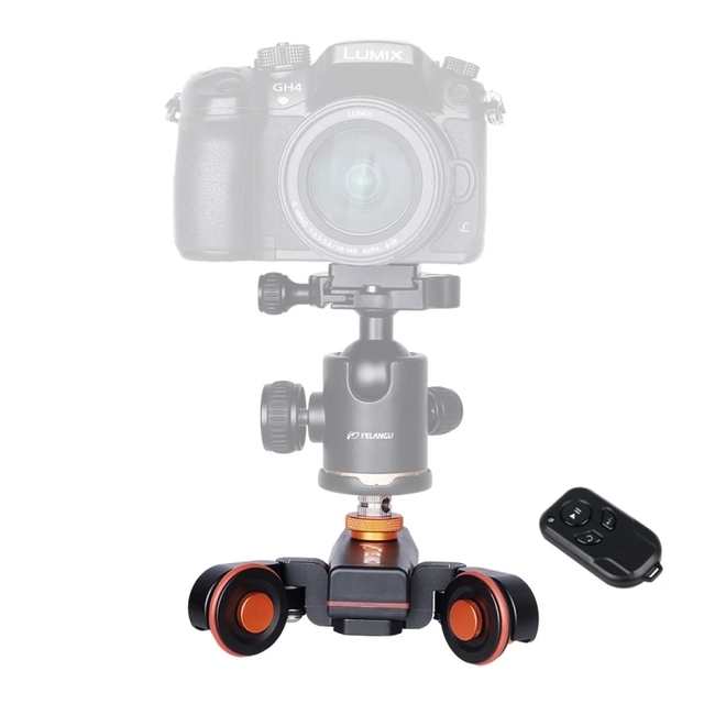 YELANGU L4X Motorized Camera Slider Electric Dolly Car Motorized Autodolly for DSLR Camera