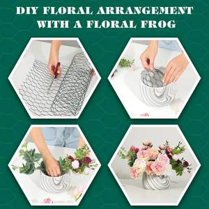 Düğün ve Etkinlik Düzenlemeleri için Dekoratif Altıgen Tel Örgü |   Çiçekli Çerçeveler, Arka Planlar ve Sergi Tasarımları - Product Image 3