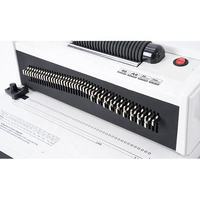 COLORDOWELL S20A - Encuadernadora Manual de Espiral de Alambre Plástico de 46 Orificios Ajustables, Tamaño A4, 300 mm, para 500 Hojas