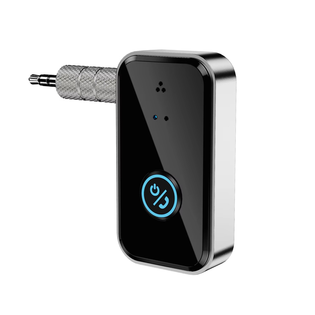 Custom Logo New Design BT Car Kit Portable Music Wireless Stereo Audio Receiver Car Aux BT 5.3 Transmitter Receiver for Phone