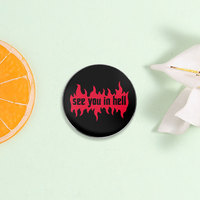 Spedizione Diretta di Badge Rotondi Personalizzati Stampati, Spille Personalizzate con Cartoni Animati, Citazioni Ispiratrici, Figure di Animali e Piante