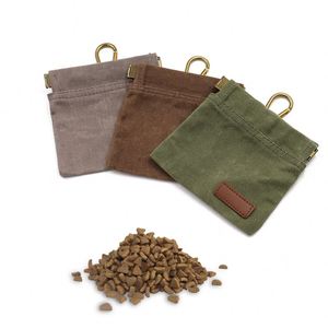 Bolsa de Lona para Premios y Golosinas para Mascotas con Cierre Automático, Bolsa Portátil para Entrenamiento de Perros y Cachorros - Product Image 1