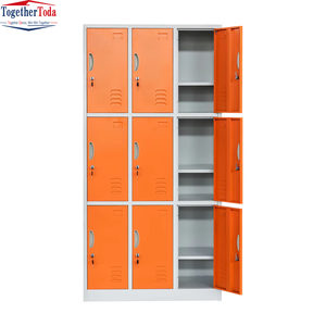 Casier de rangement personnel sécurisé, efficace, aéré, en métal, multi-compartiments, verrouillable, avec ventilation pour l'école, l'usine, la salle de sport - Product Image 3