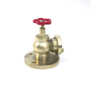 DN40 PN16 Marine Grade Brass <b>Fire</b> Hydrant Landing Heavy Duty Right Angle Obliqu Hose Globe Yellow SH Brand DN40 <b>Fire</b> - Product Image 2