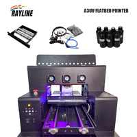 Mesin Printer DTF Otomatis Penuh A3 A4 Baru untuk Cetak Flatbed pada Casing Ponsel, Kaca, Kayu, Logam, Akrilik, Bisnis DIY, dan Industri