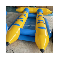 Usine en gros double tube 6 places poisson mouche bateau banane gonflable pour les sports nautiques