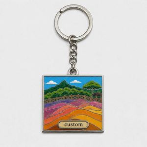 Porte-clés personnalisés en gros de haute qualité, souvenirs de voyage avec éléments de Maurice, chaînes et monuments de Chamarel - Product Image 2
